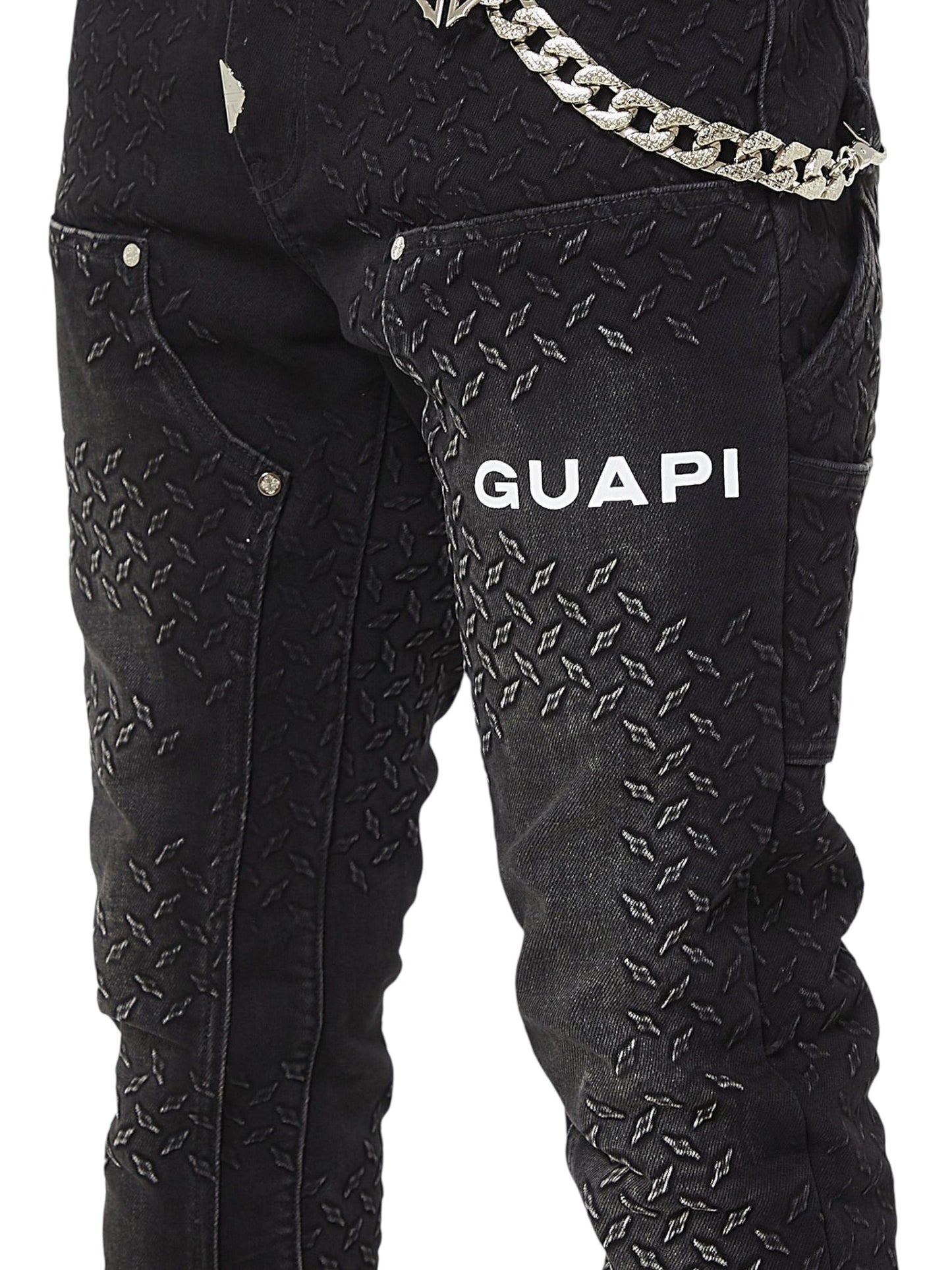 Guapi Obsidian Black Steel Plate Carpenter Denim