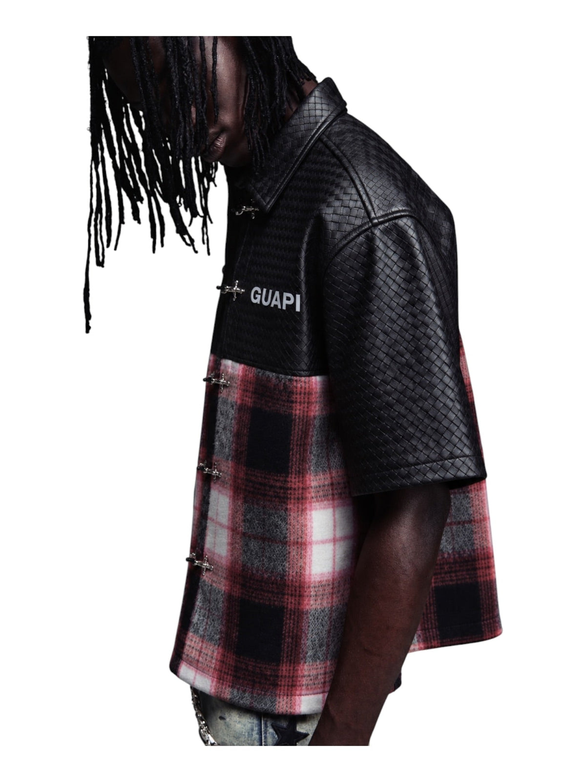 Probus Guapi Obsidian Plaid Aviation Shirt Guapi Obsidian Plaid Aviation Shirt BLACK/RED