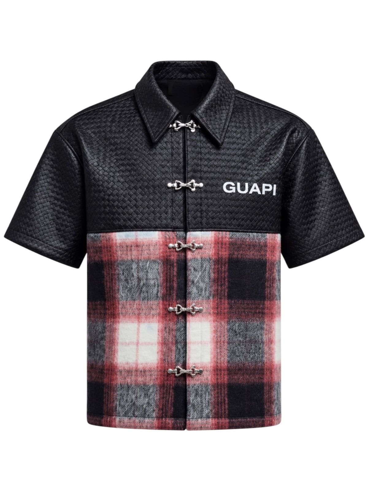 Probus Guapi Obsidian Plaid Aviation Shirt Guapi Obsidian Plaid Aviation Shirt BLACK/RED