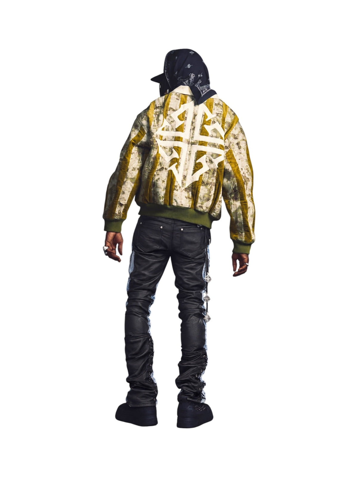 Probus Guapi Olive Green Destroyed Plaid Bomber Guapi Olive Green Destroyed Plaid Bomber GREEN
