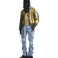 Probus Guapi Olive Green Destroyed Plaid Bomber Guapi Olive Green Destroyed Plaid Bomber GREEN