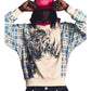 Probus Guapi Panther Plaid Hoodie Guapi Panther Plaid Hoodie BLUE/CREAM/RED