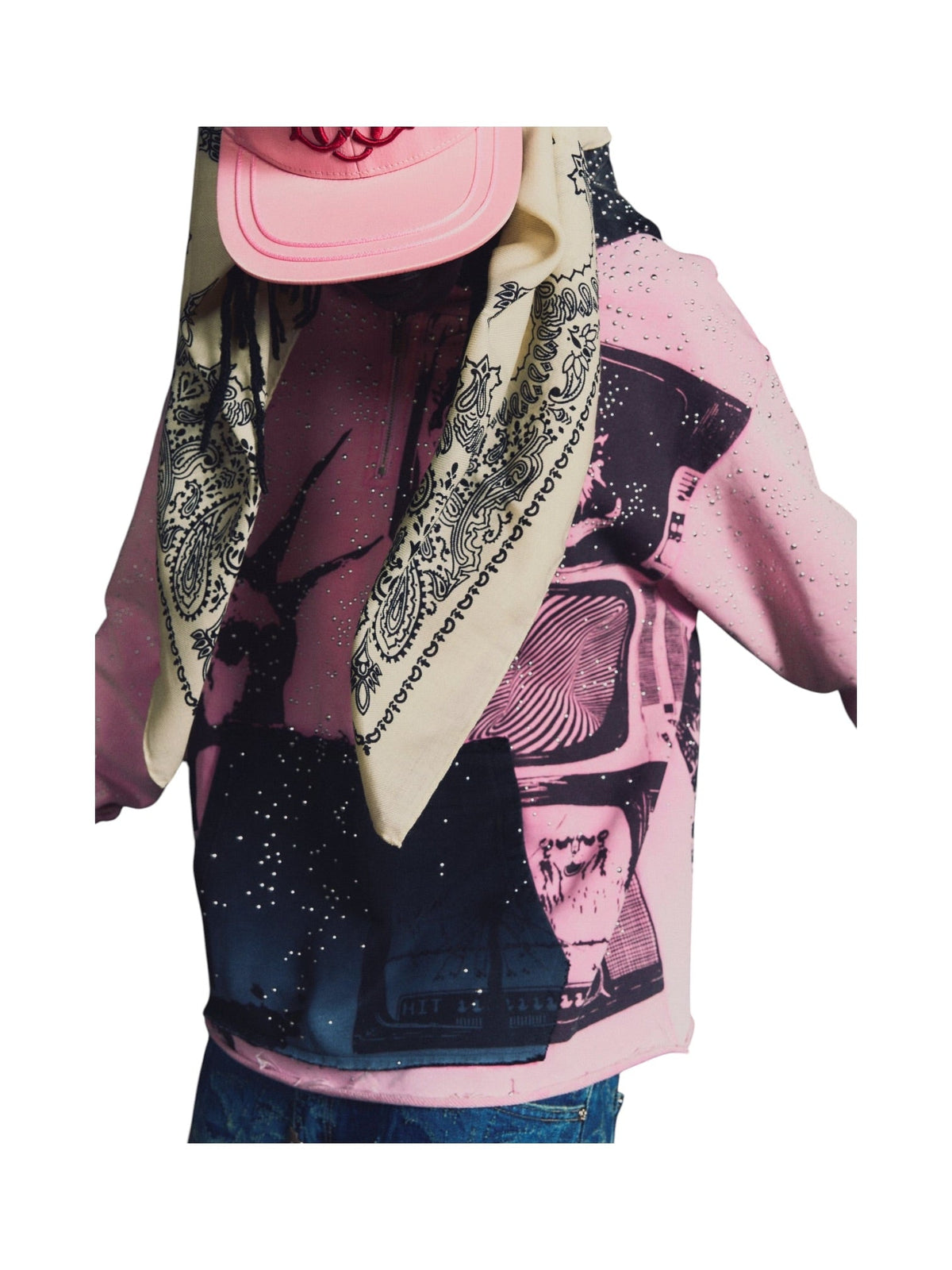 Probus Guapi Punk Rivets Hoodie Guapi Punk Rivets Hoodie PINK/BLACK