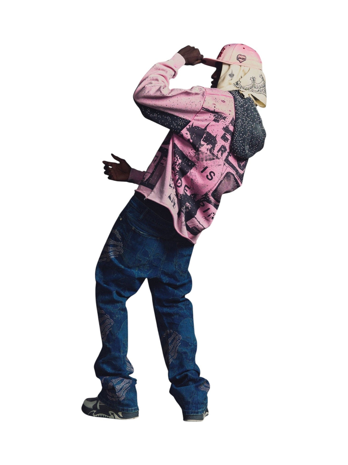 Probus Guapi Punk Rivets Hoodie Guapi Punk Rivets Hoodie PINK/BLACK
