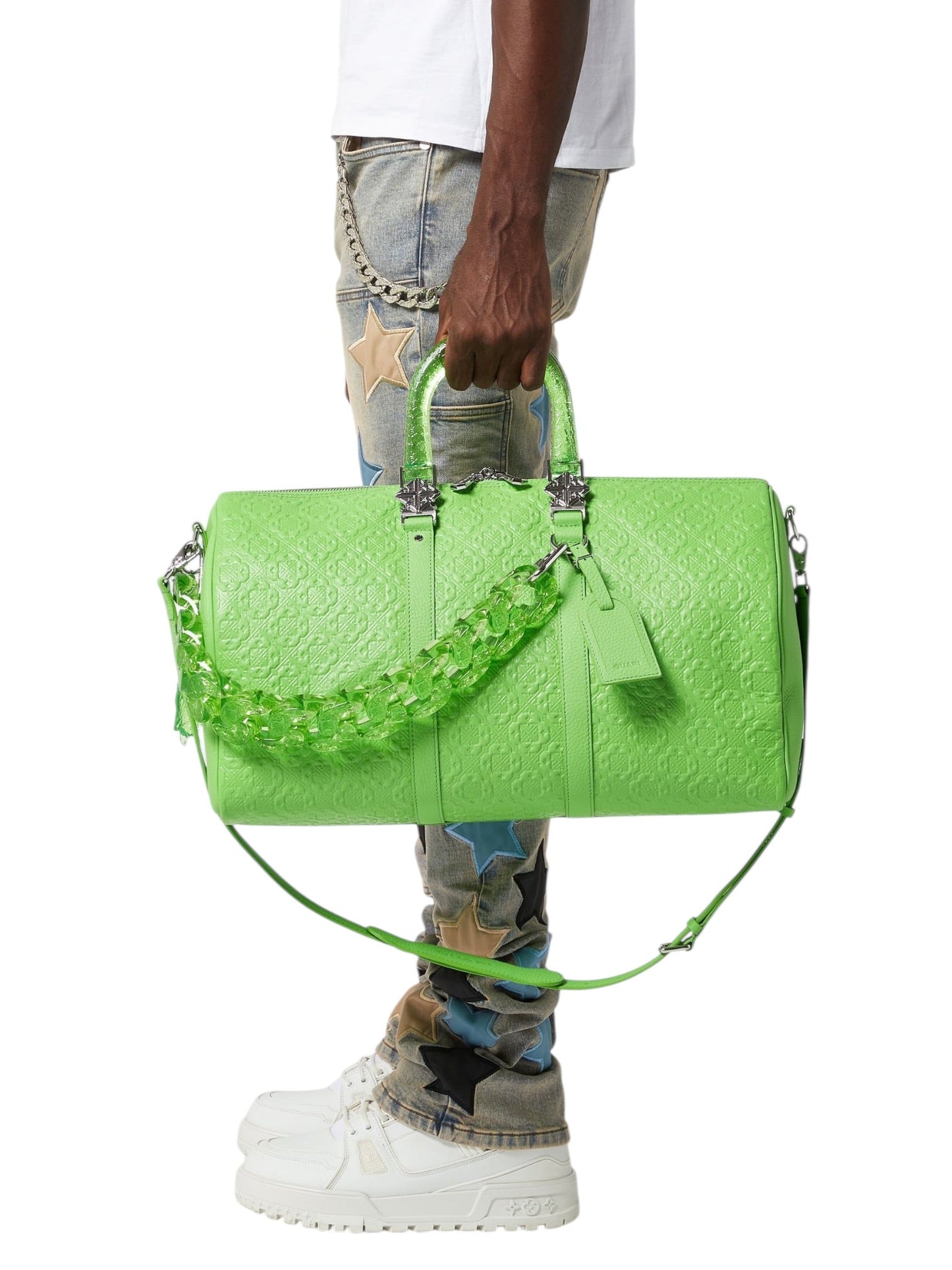 Guapi Slime Green Duffle Bag