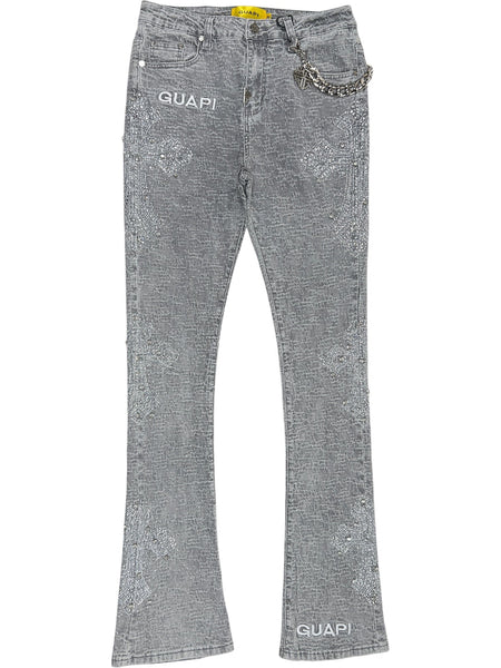 パンツ GUAPI / IRON GREY CHAIN DENIM 30inc Guapi Guapi Iron Grey Chain denim - Private Stock