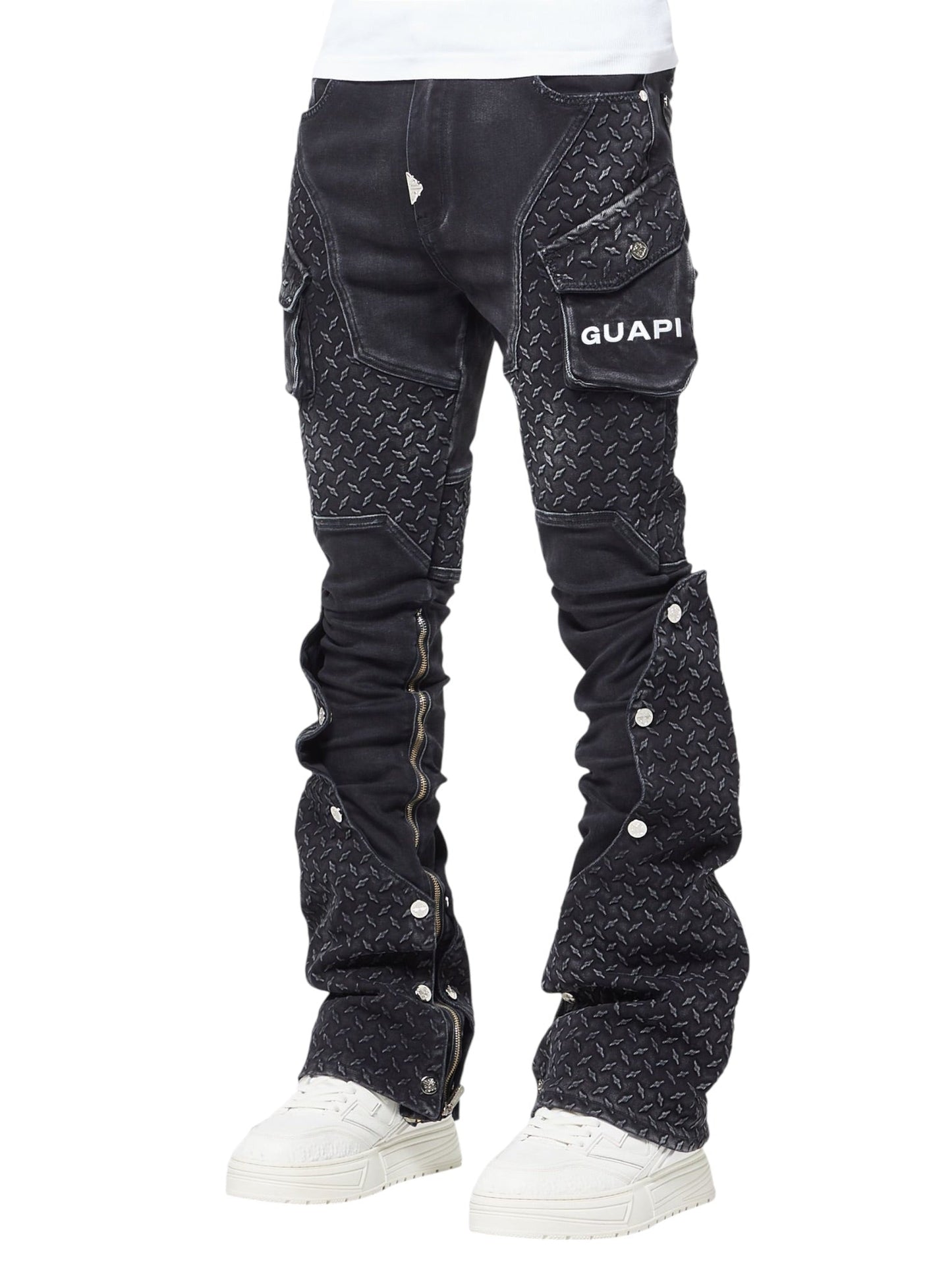 Guapi Vintage Black Steel Plate Denim