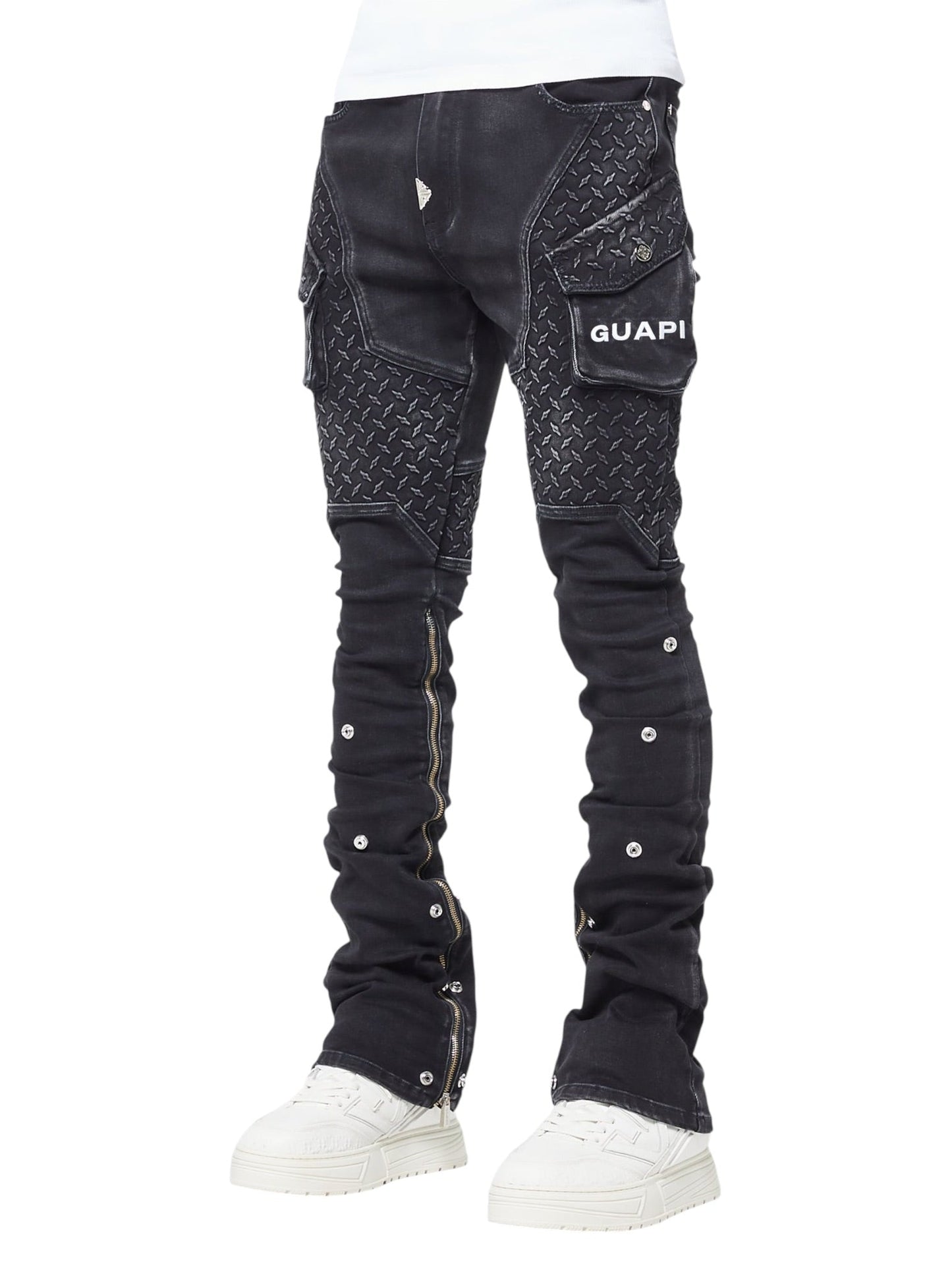 Guapi Vintage Black Steel Plate Denim