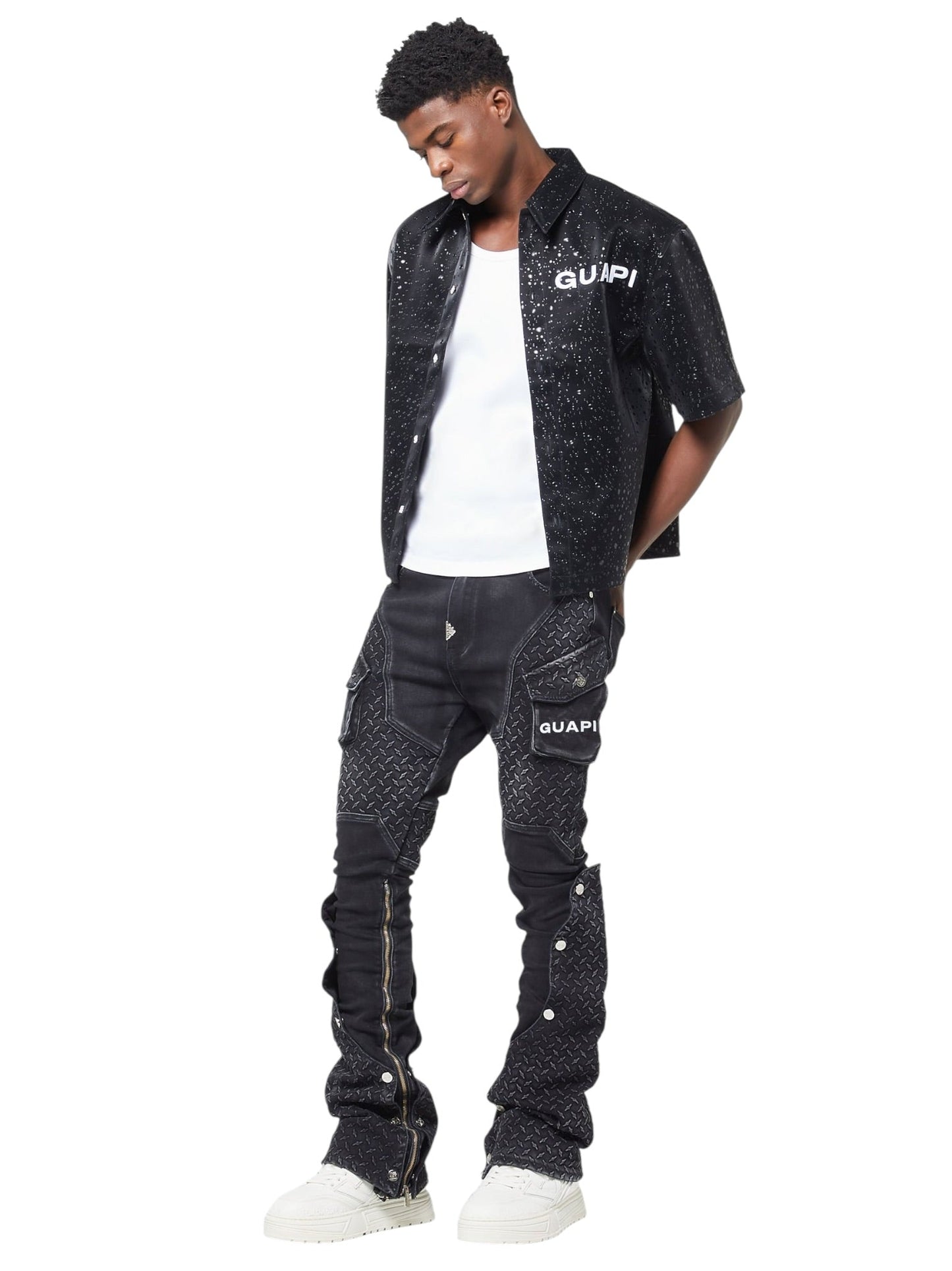 Guapi Vintage Black Steel Plate Denim