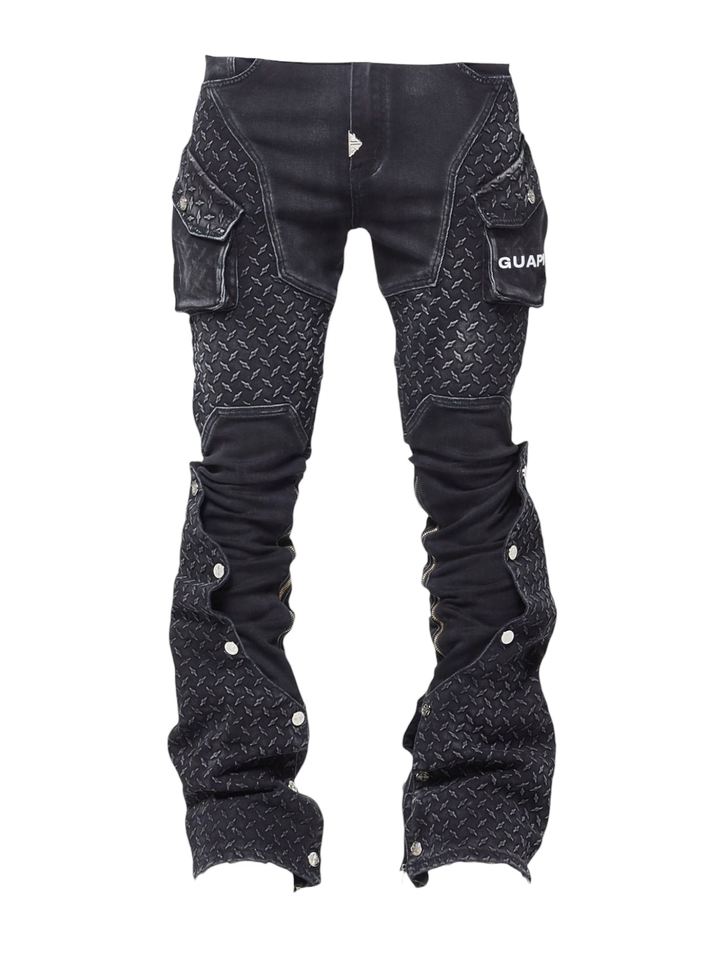 Guapi Vintage Black Steel Plate Denim