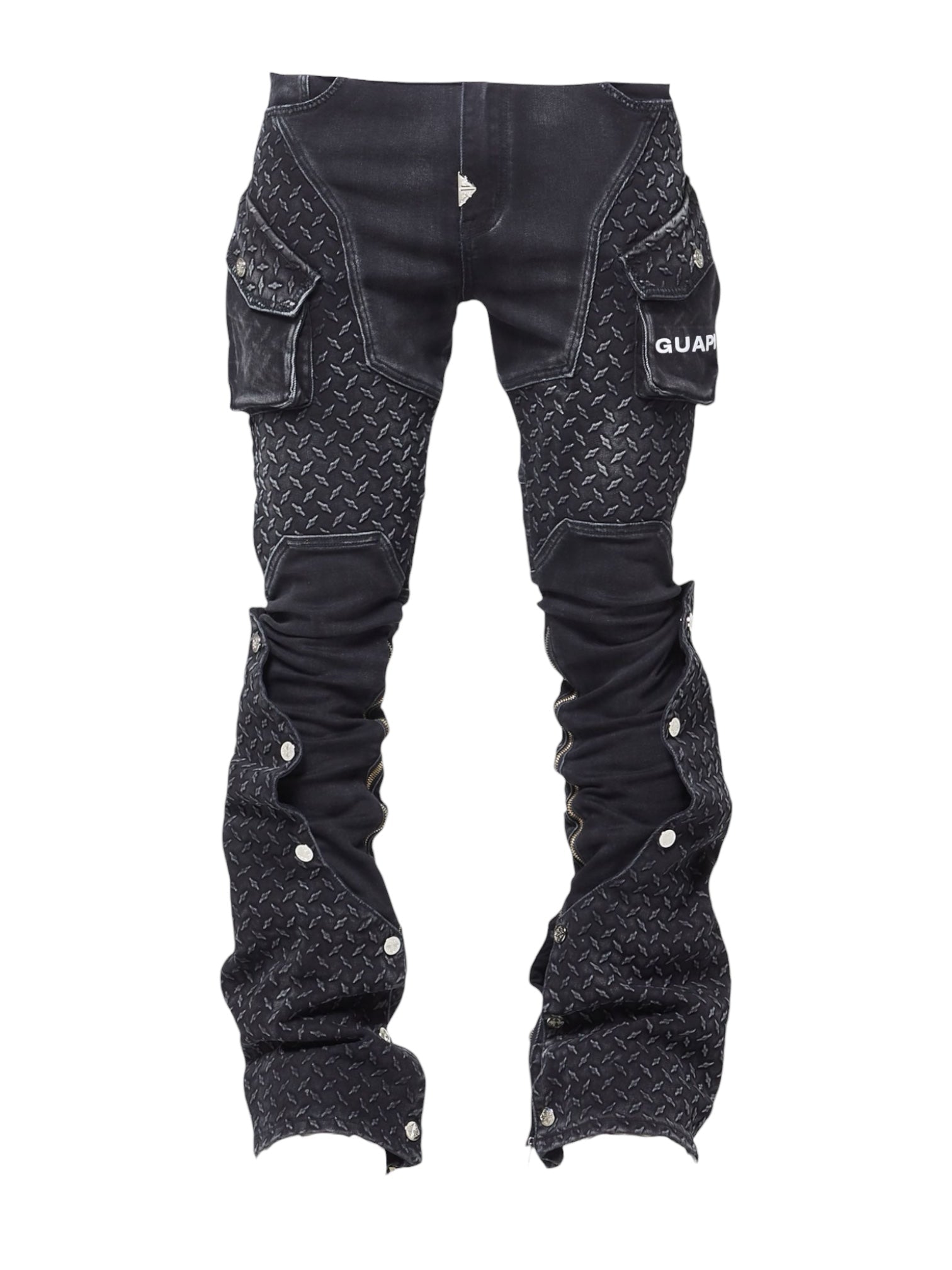 Guapi Vintage Black Steel Plate Denim