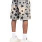 Guapi Vintage Blue Stars Denim Shorts V2