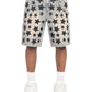 Guapi Vintage Blue Stars Denim Shorts V2