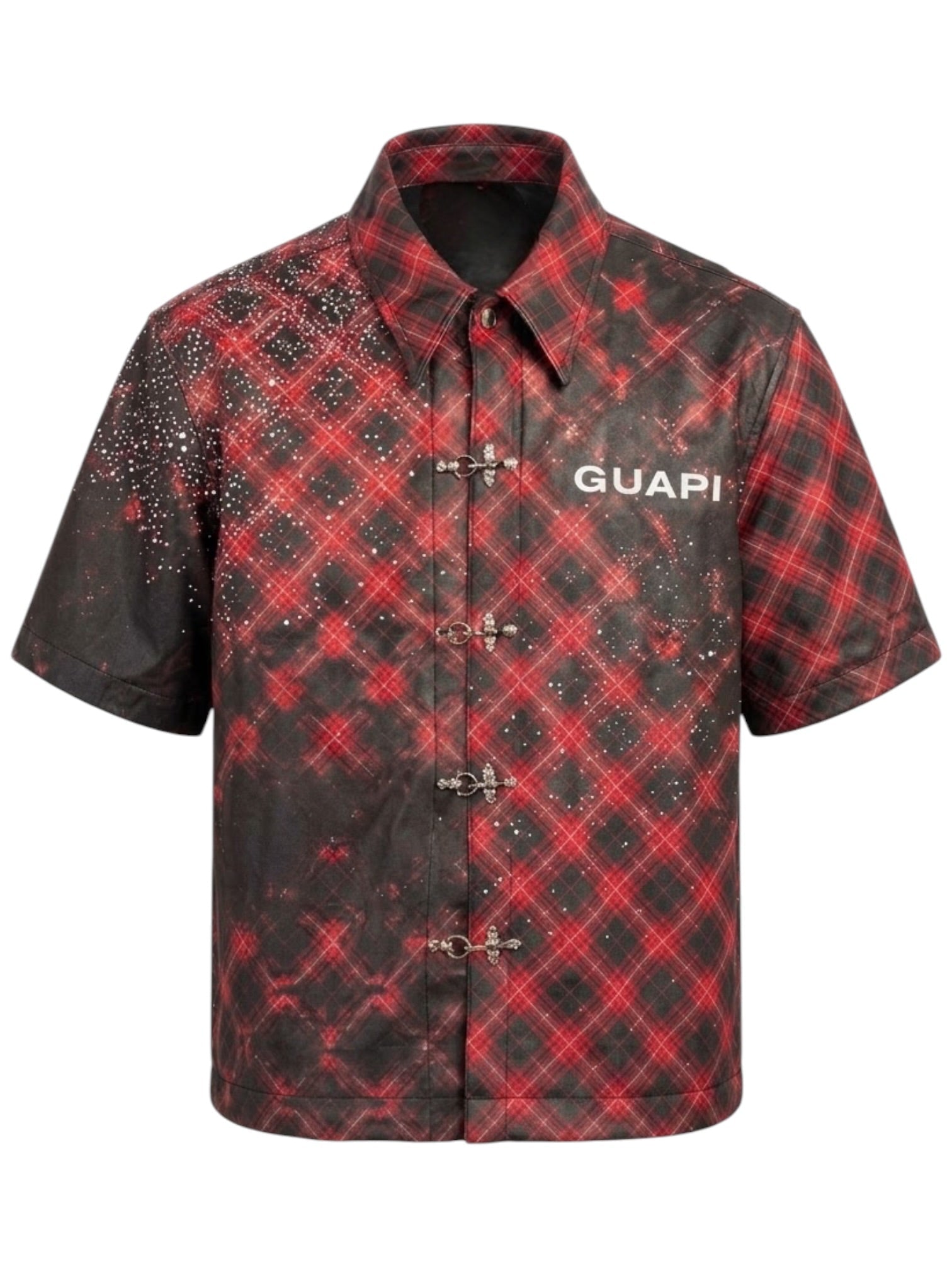 Guapi Vintage Inferno Leather Shirt Red