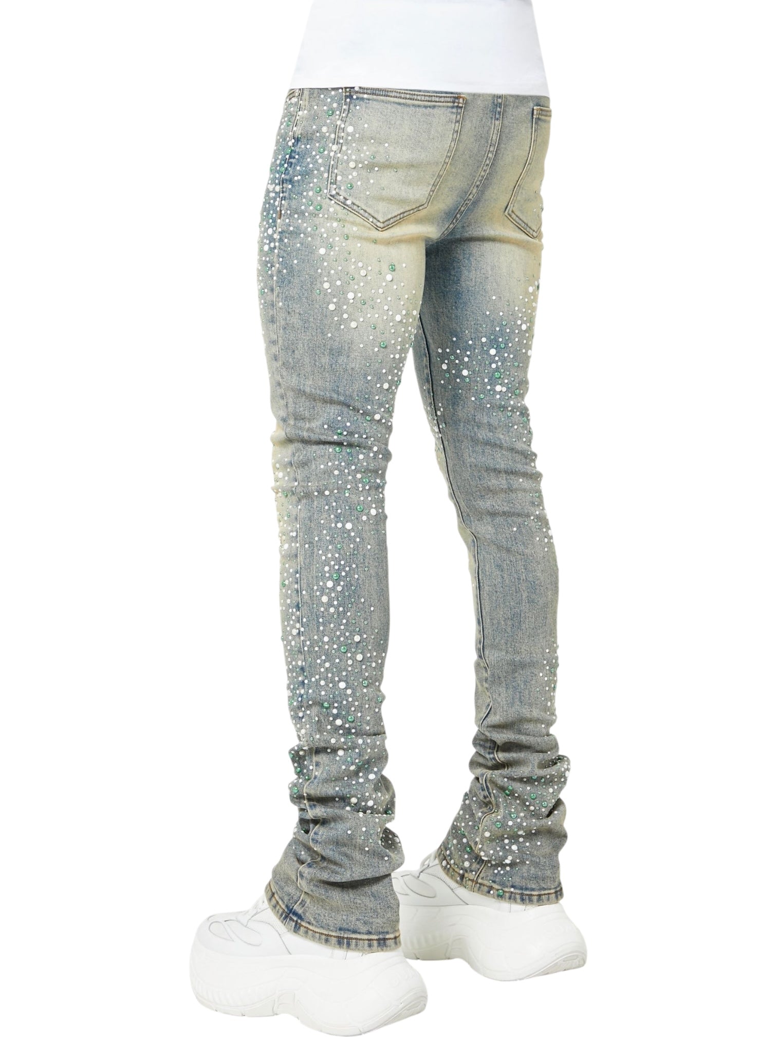 Guapi Vintage Olive Pearls Denim - Probus