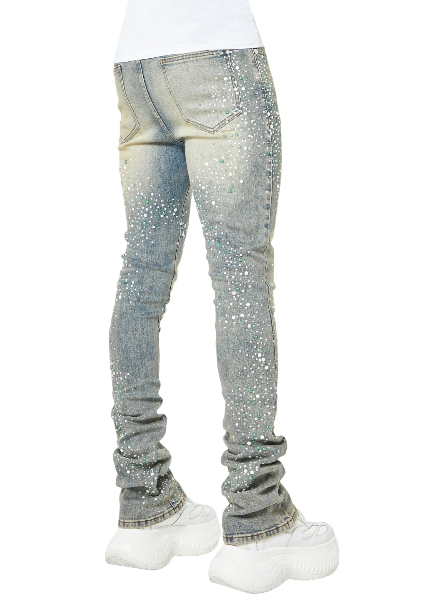 Guapi Vintage Olive Pearls Denim - Probus