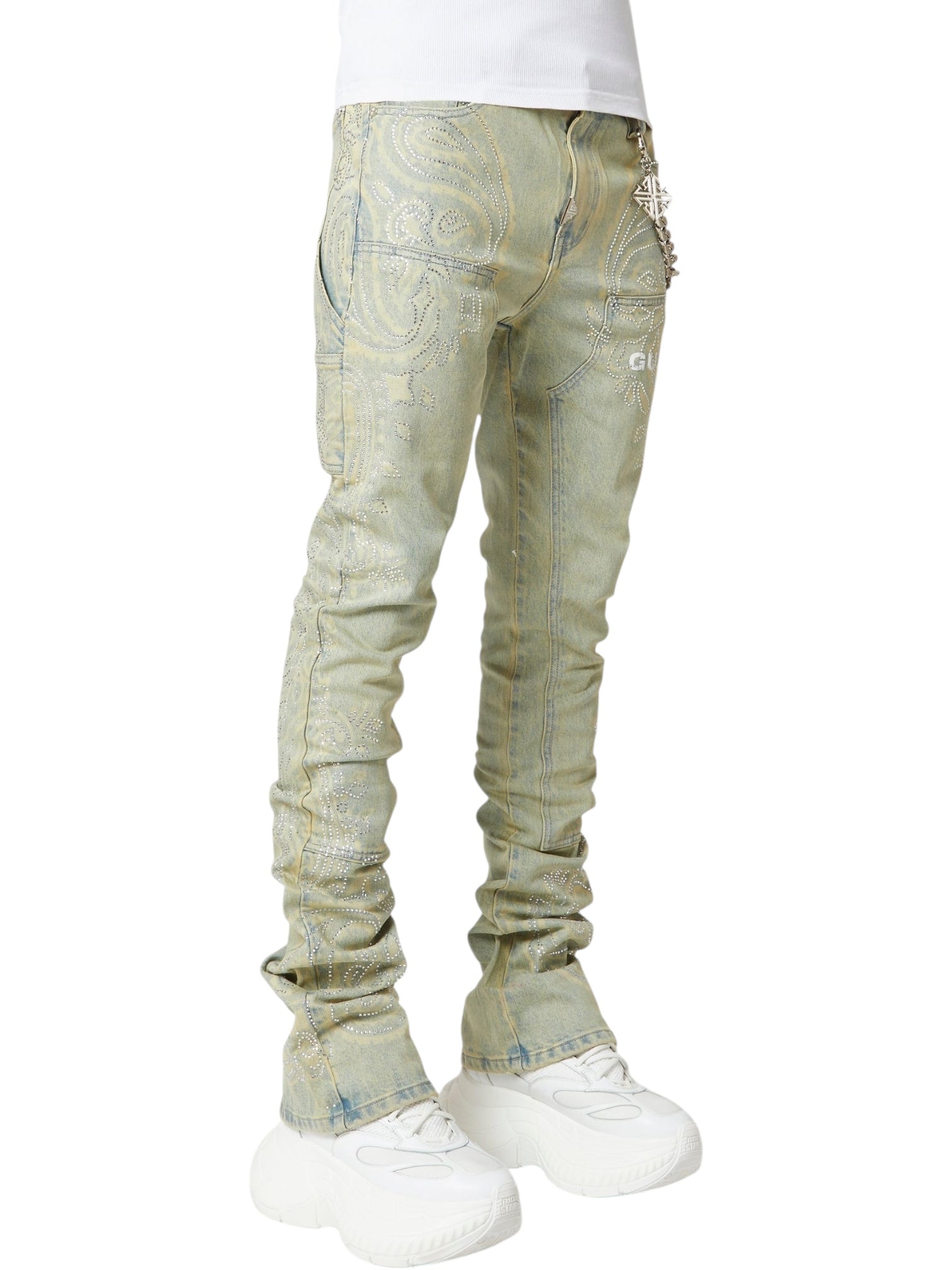 パンツ GUAPI Vintage Paisley Denim size32 Guapi Vintage Paisley Denim - Probus