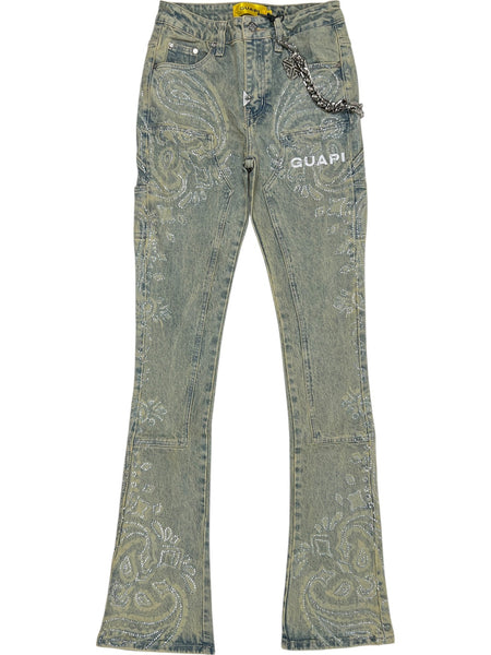 た*す様 GUAPI flare denim size 28 完売サイズ Guapi Vintage Paisley Denim - Probus