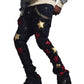 Probus Guapi Wine Red Stars Denim Black Guapi Wine Red Stars Denim Black BLACK