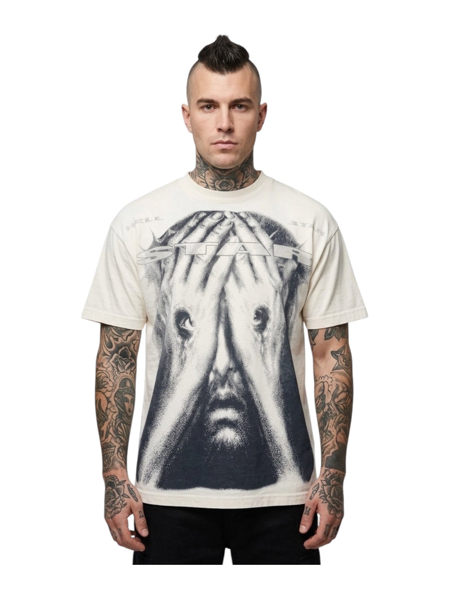 Hellstar Jesus Eyes T-Shirt White
