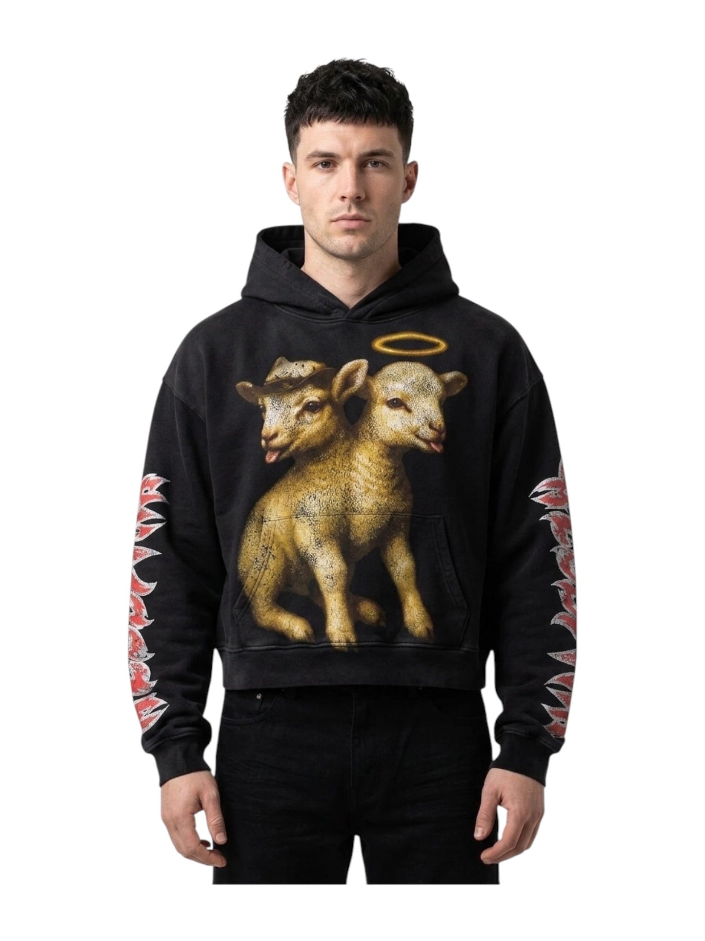 Hellstar Lamb Hoodie Black
