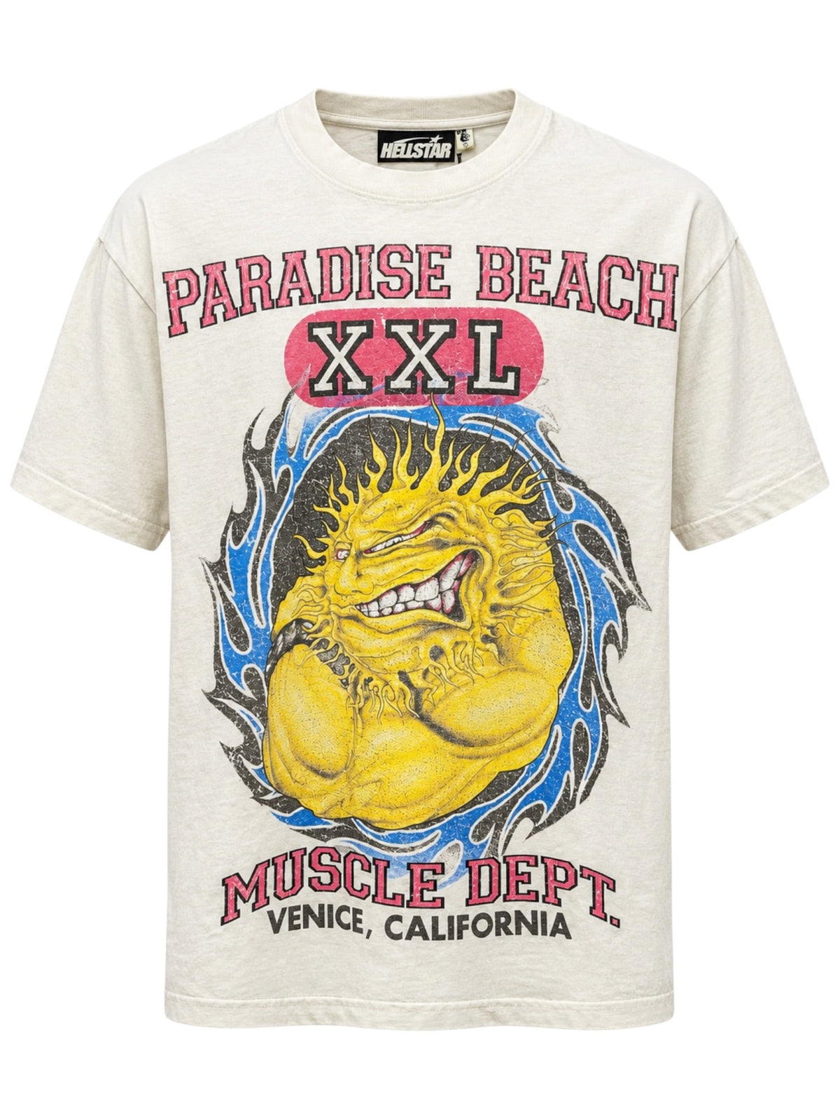 Probus Hellstar Muscle Beach T-Shirt White Hellstar Muscle Beach T-Shirt White WHITE