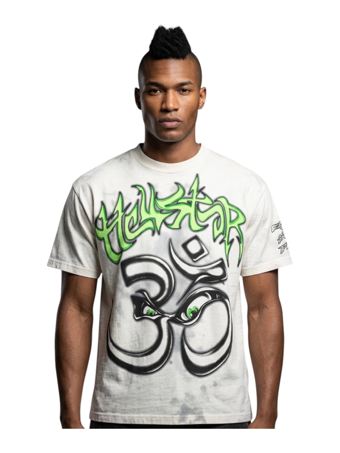 Hellstar Reach Your Inner Peace Yoga T-Shirt White