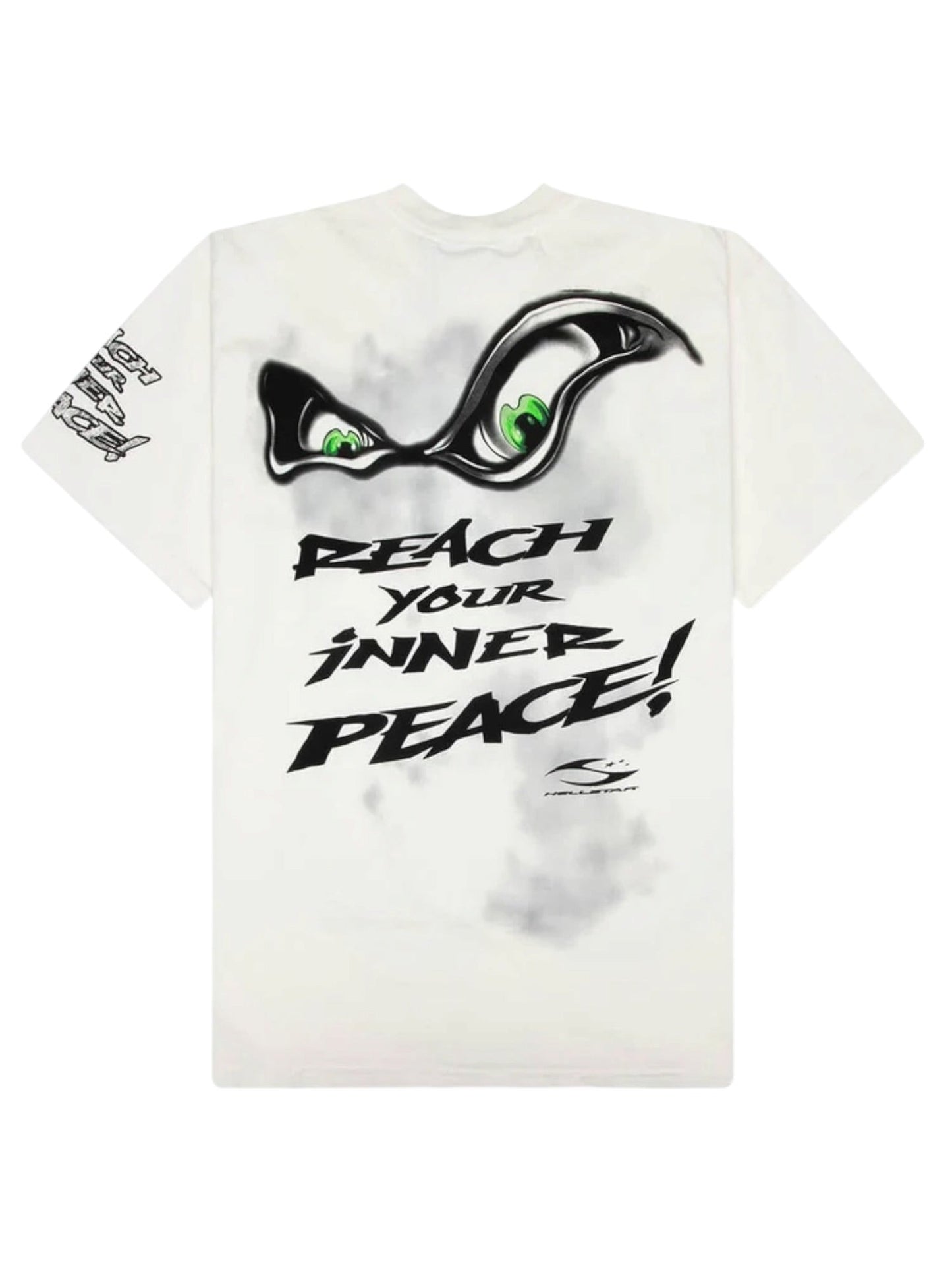 Hellstar Reach Your Inner Peace Yoga T-Shirt White