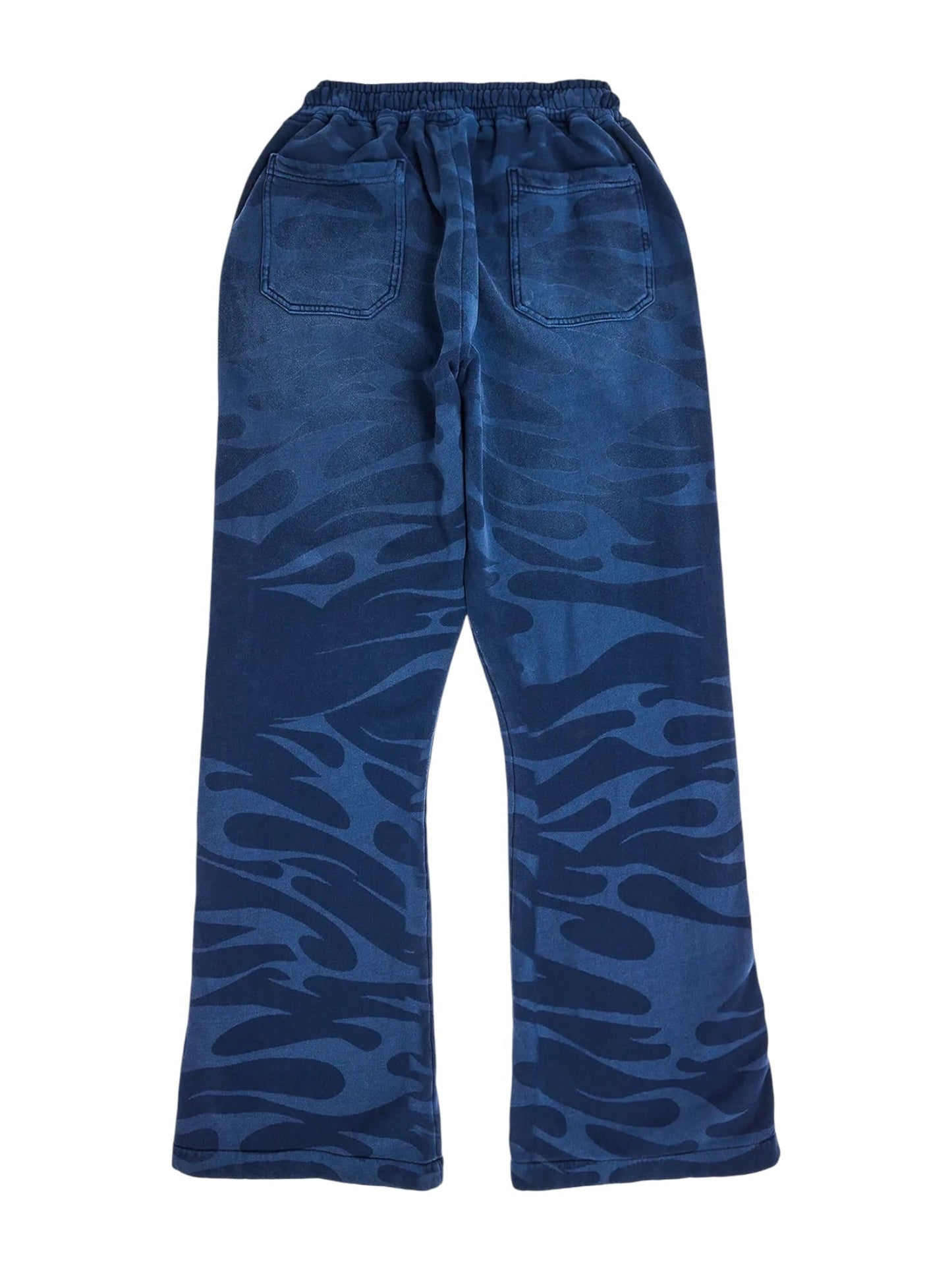 Hellstar Snap Sweatpants W/ Flame Blue
