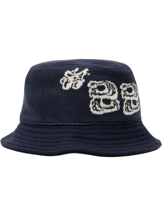 Honor The Gift #88 Jacquard Bucket Hat Navy