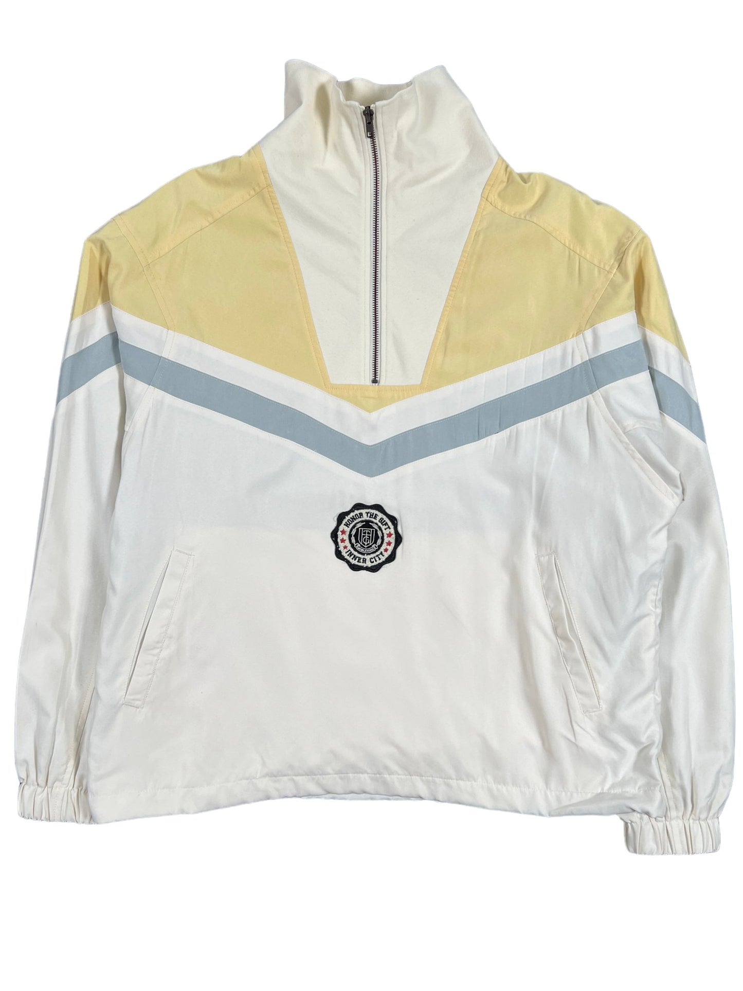 HONOR THE GIFT A-SPRING BRUSHED POLY TRACK ANORAK BONE