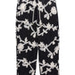 Honor The Gift Floral Ribbon Ankle Pant Black
