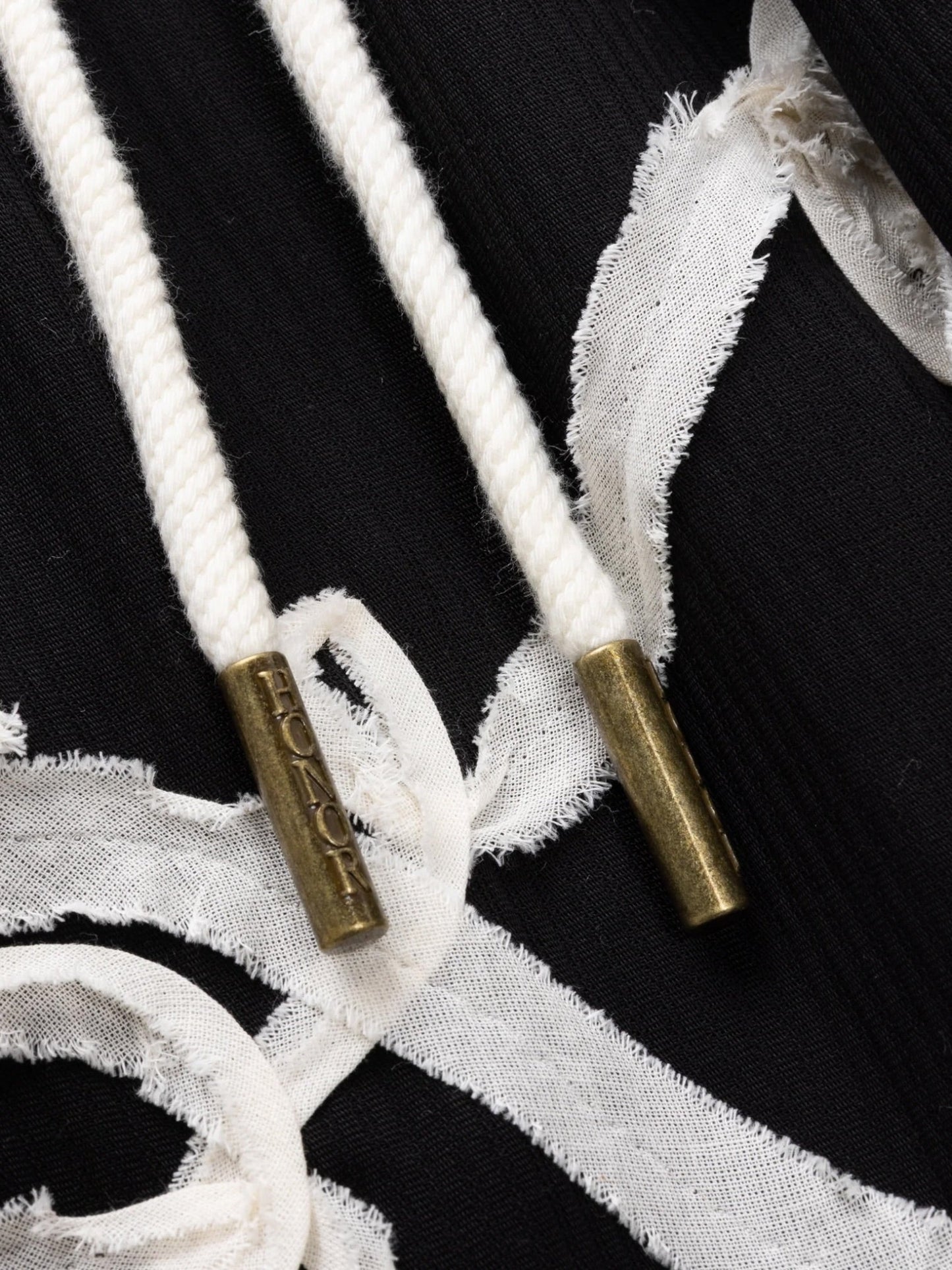 Honor The Gift Floral Ribbon Ankle Pant Black