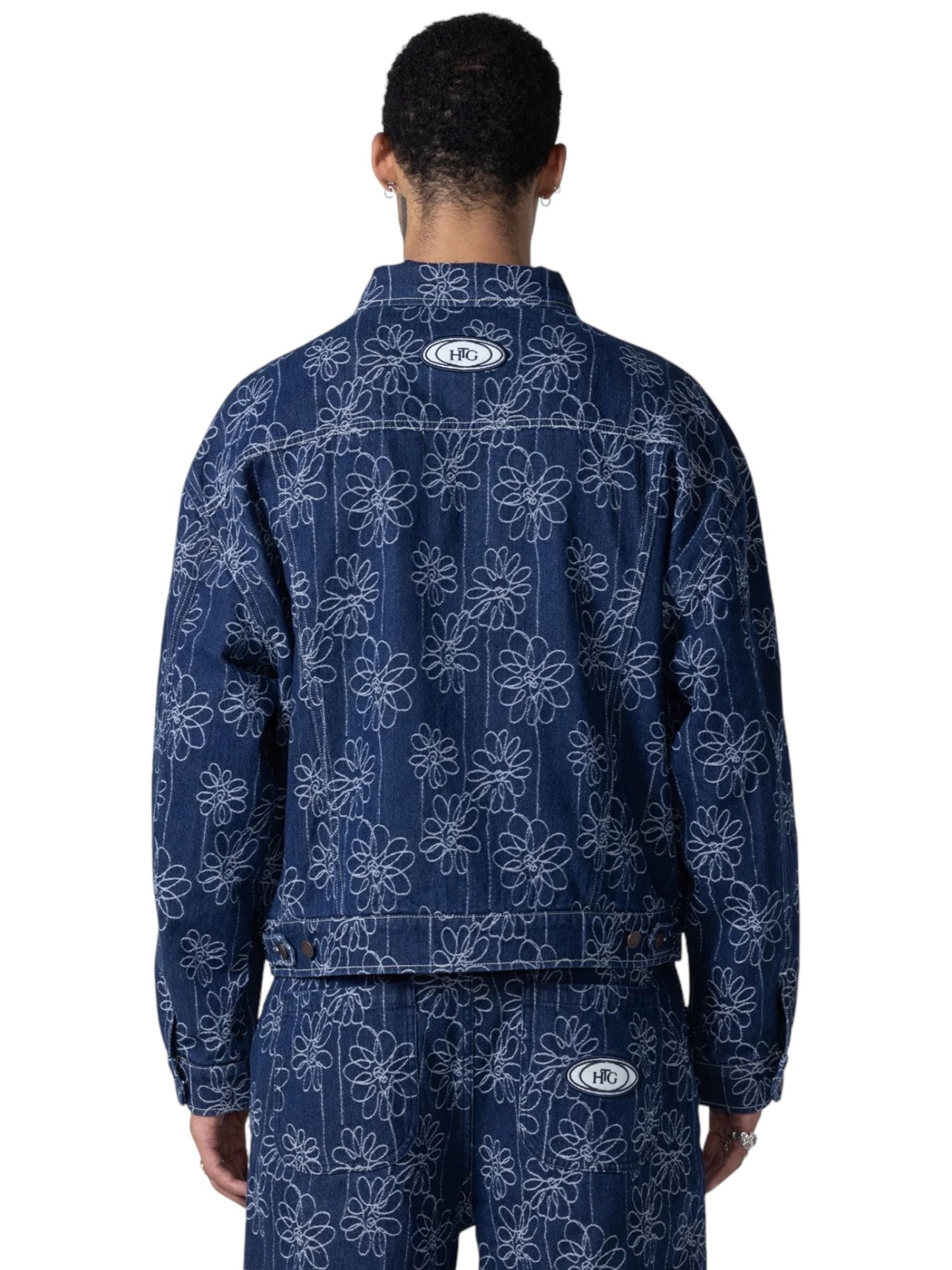 Honor The Gift Flower Jacquard Jkt Indigo