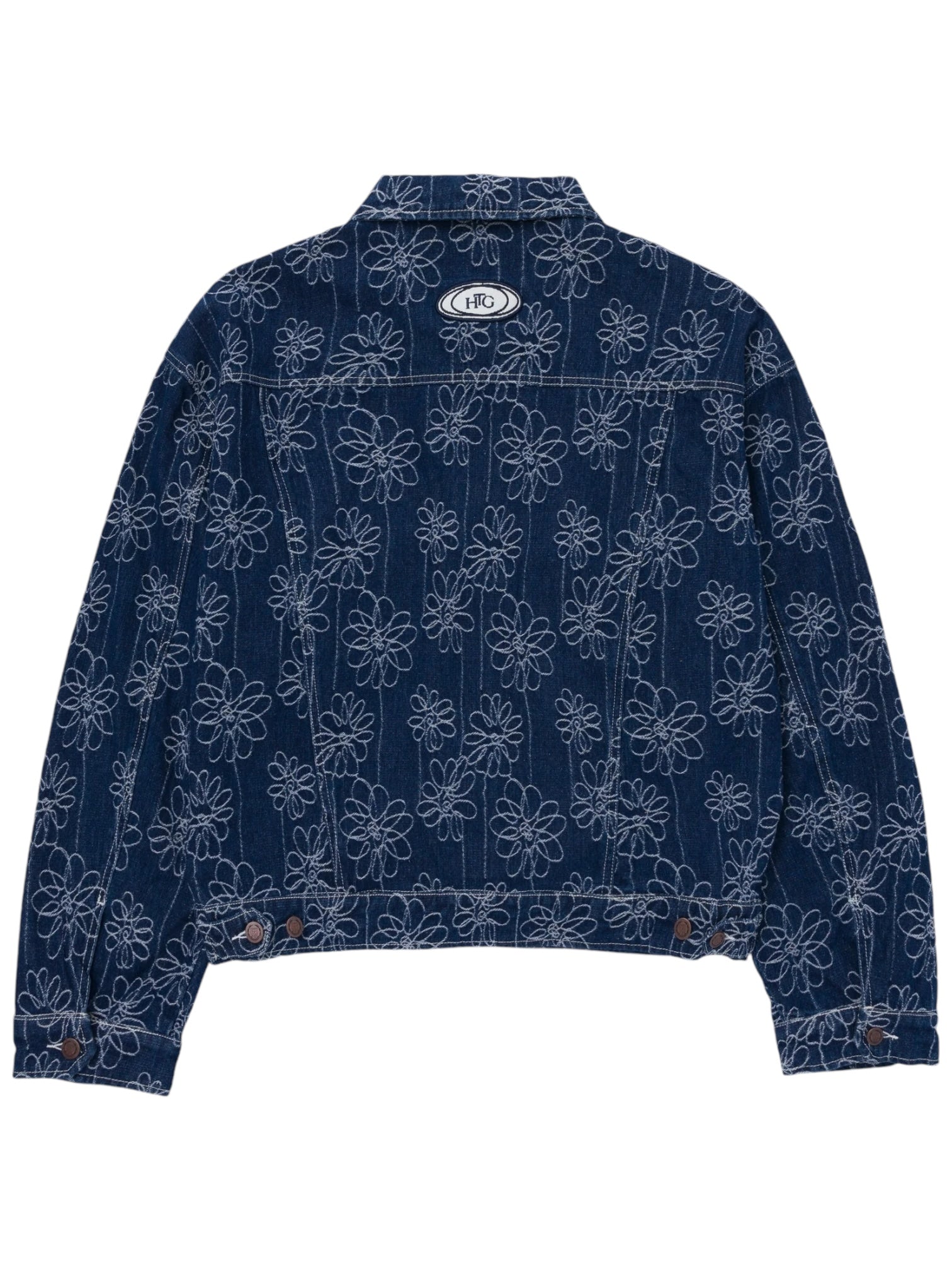 Flower Jacquard Jkt Indigo - Probus