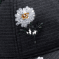 Honor The Gift Flowers Beaded 6 Panel Cap Black