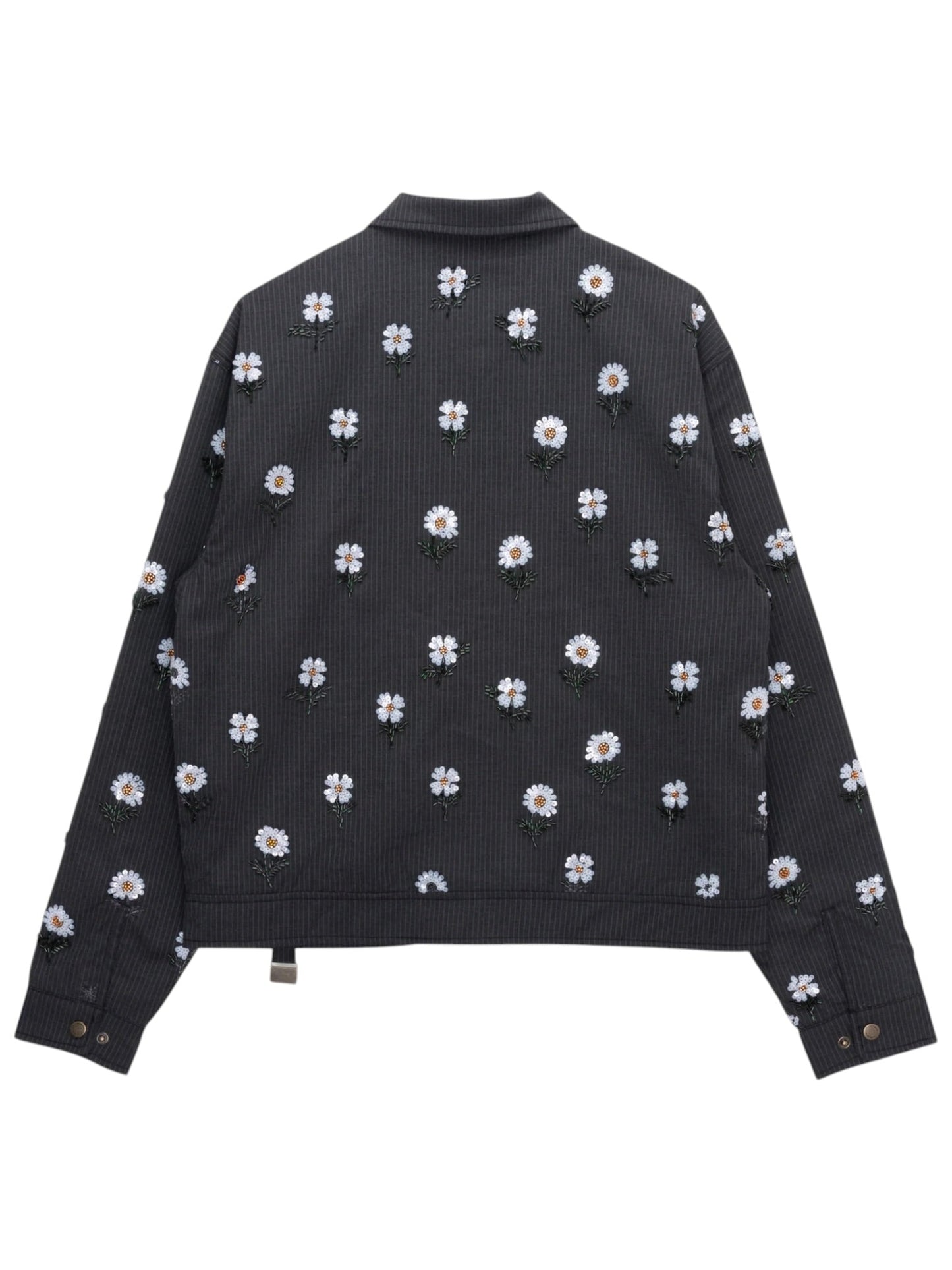 Honor The Gift Flowers Beaded Jacket Black