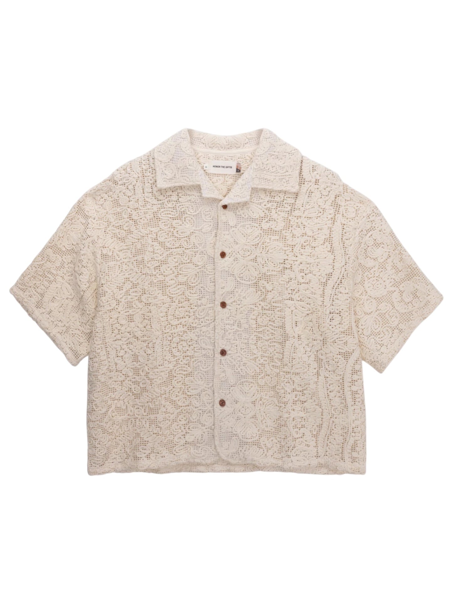 Honor The Gift Mind Maze Camp Shirt Natural