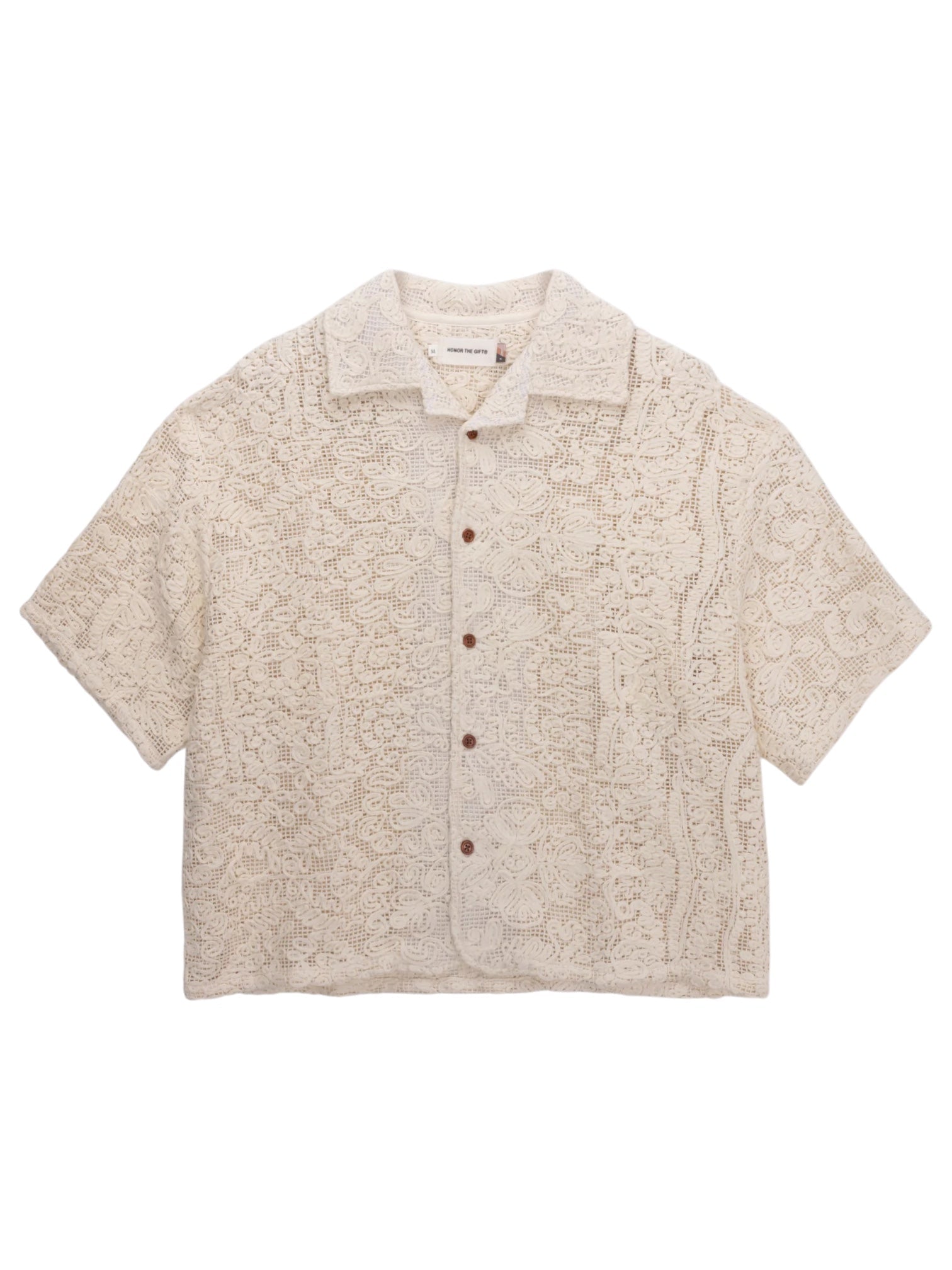 Honor The Gift Mind Maze Camp Shirt Natural