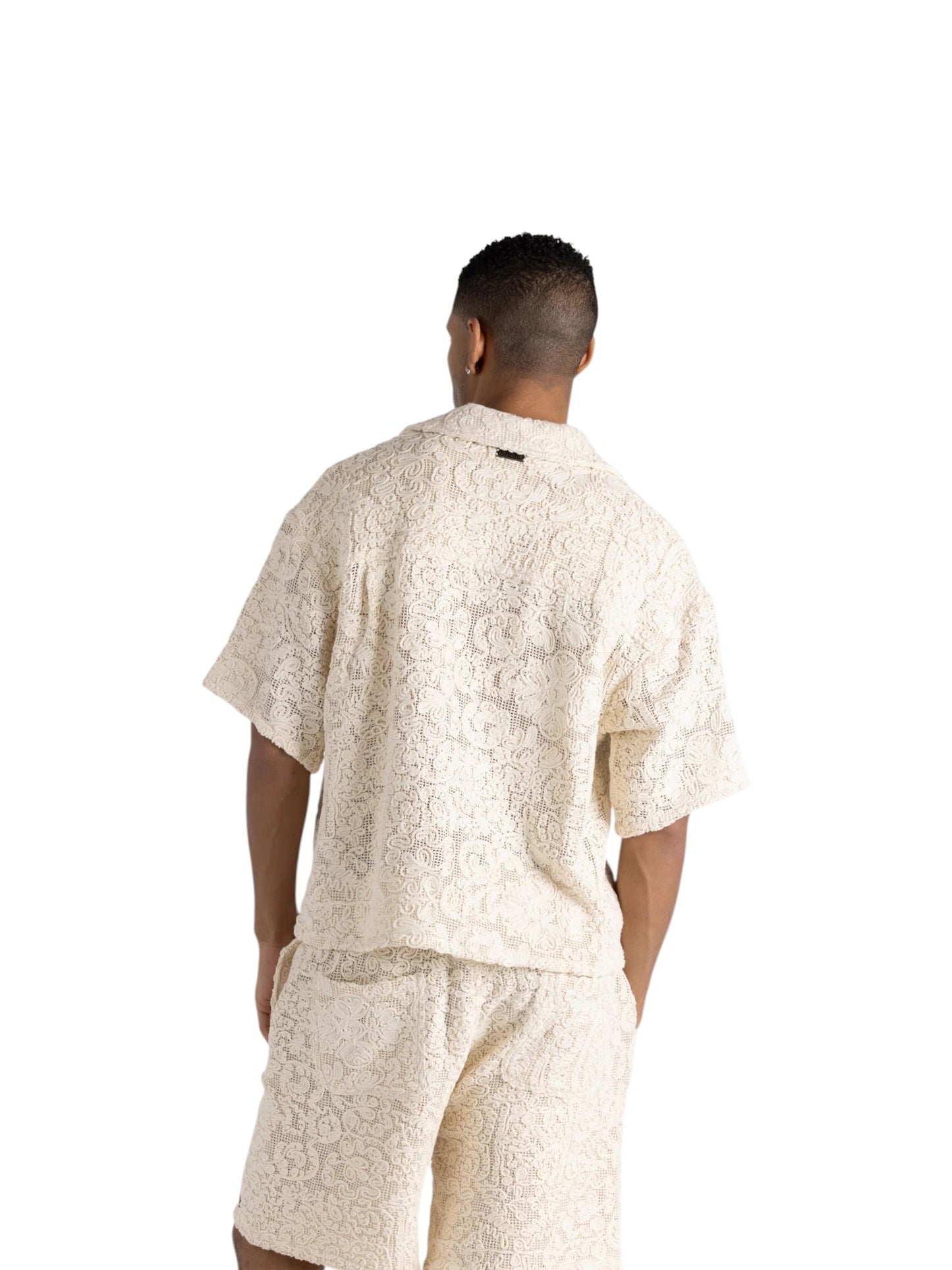 Honor The Gift Mind Maze Camp Shirt Natural