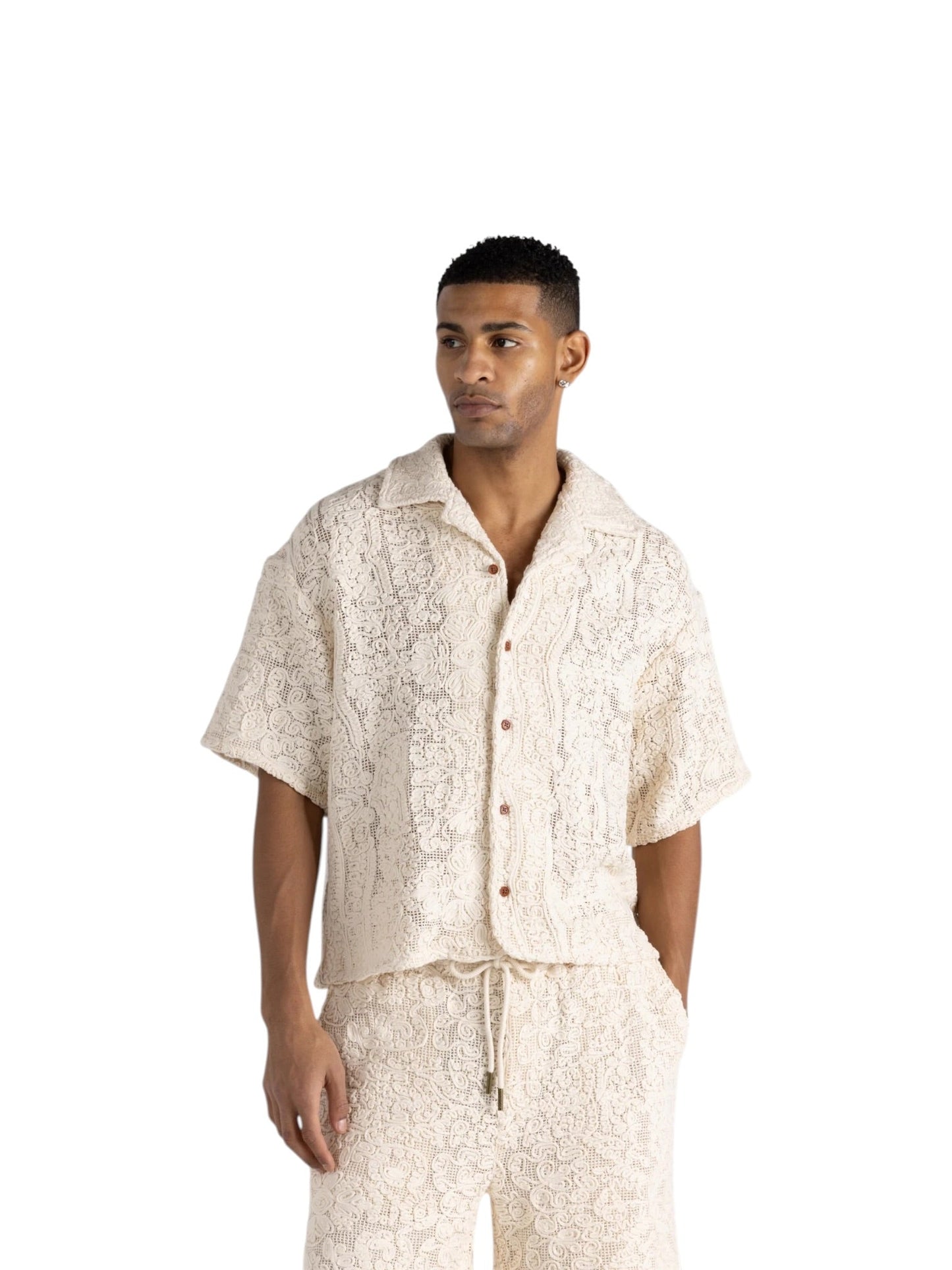 Honor The Gift Mind Maze Camp Shirt Natural