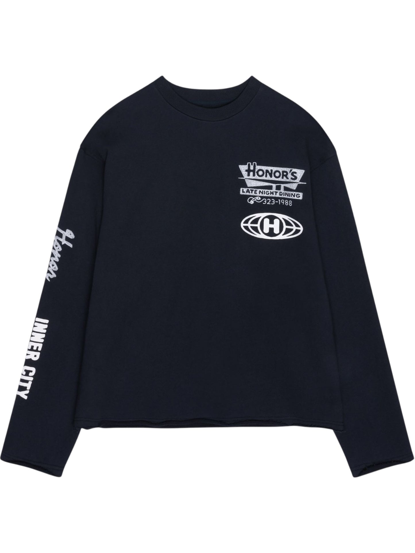 Honor The Gift Mixed Logo Crewneck Black