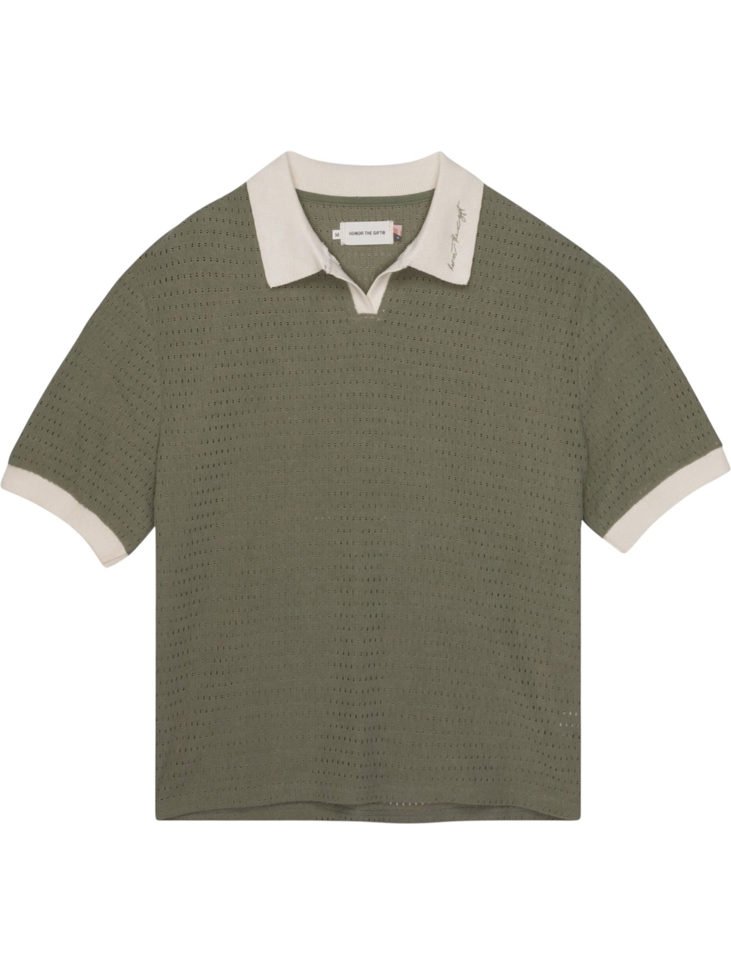 Honor The Gift Pique Colorblock Polo Sage