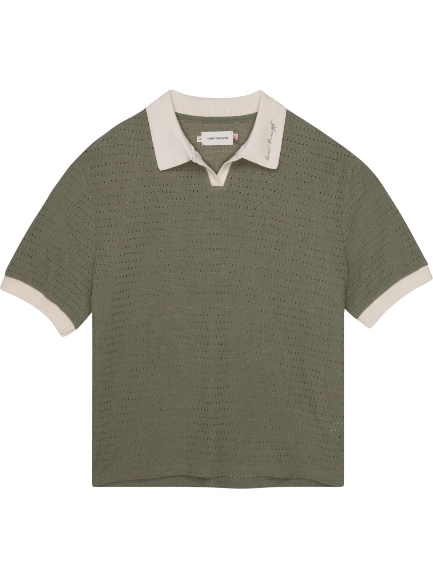 Honor The Gift Pique Colorblock Polo Sage