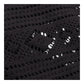 Honor The Gift Pointelle Crochet Camp Collar Black