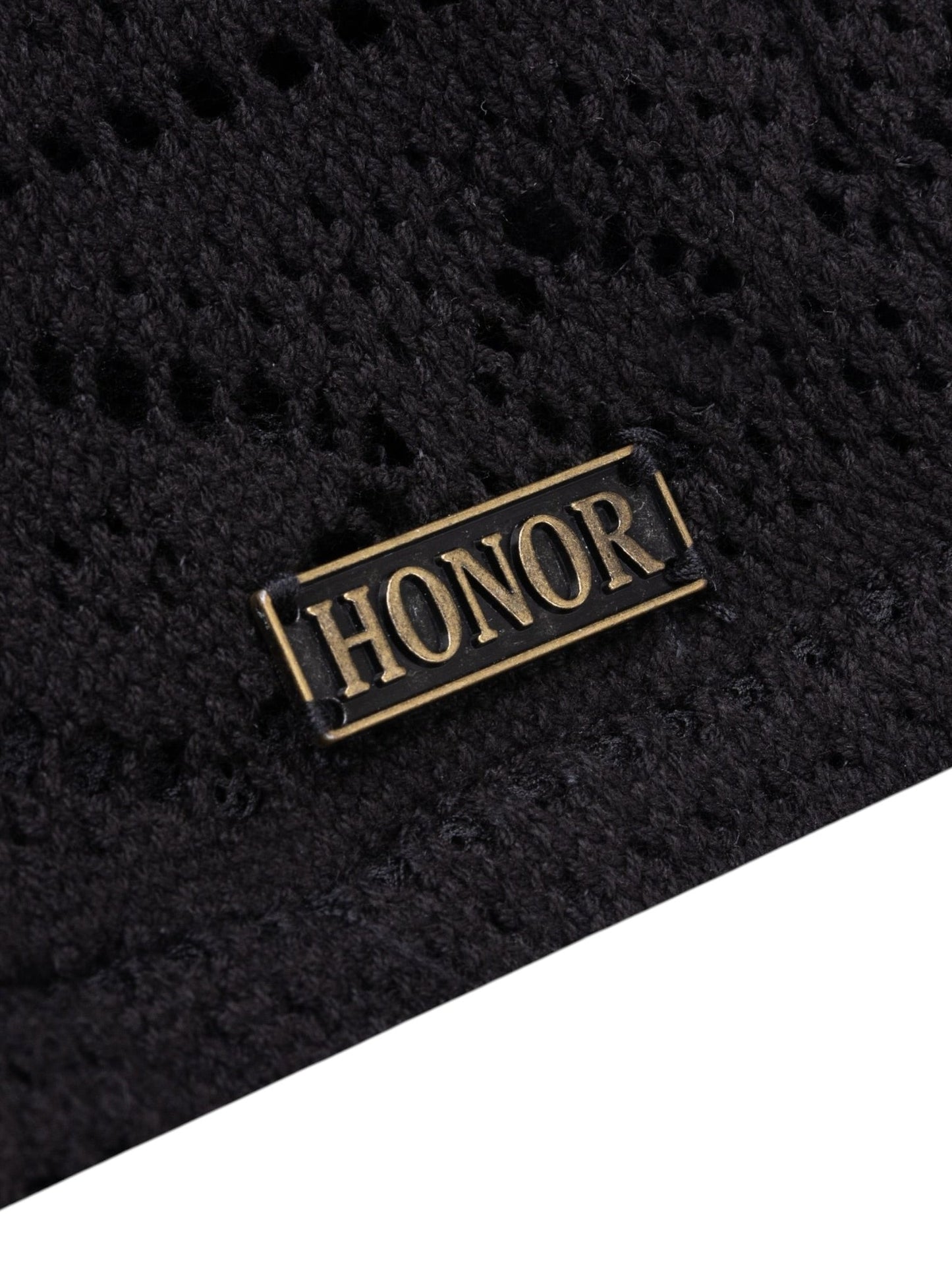 Honor The Gift Pointelle Crochet Drawcord 7 Short Black