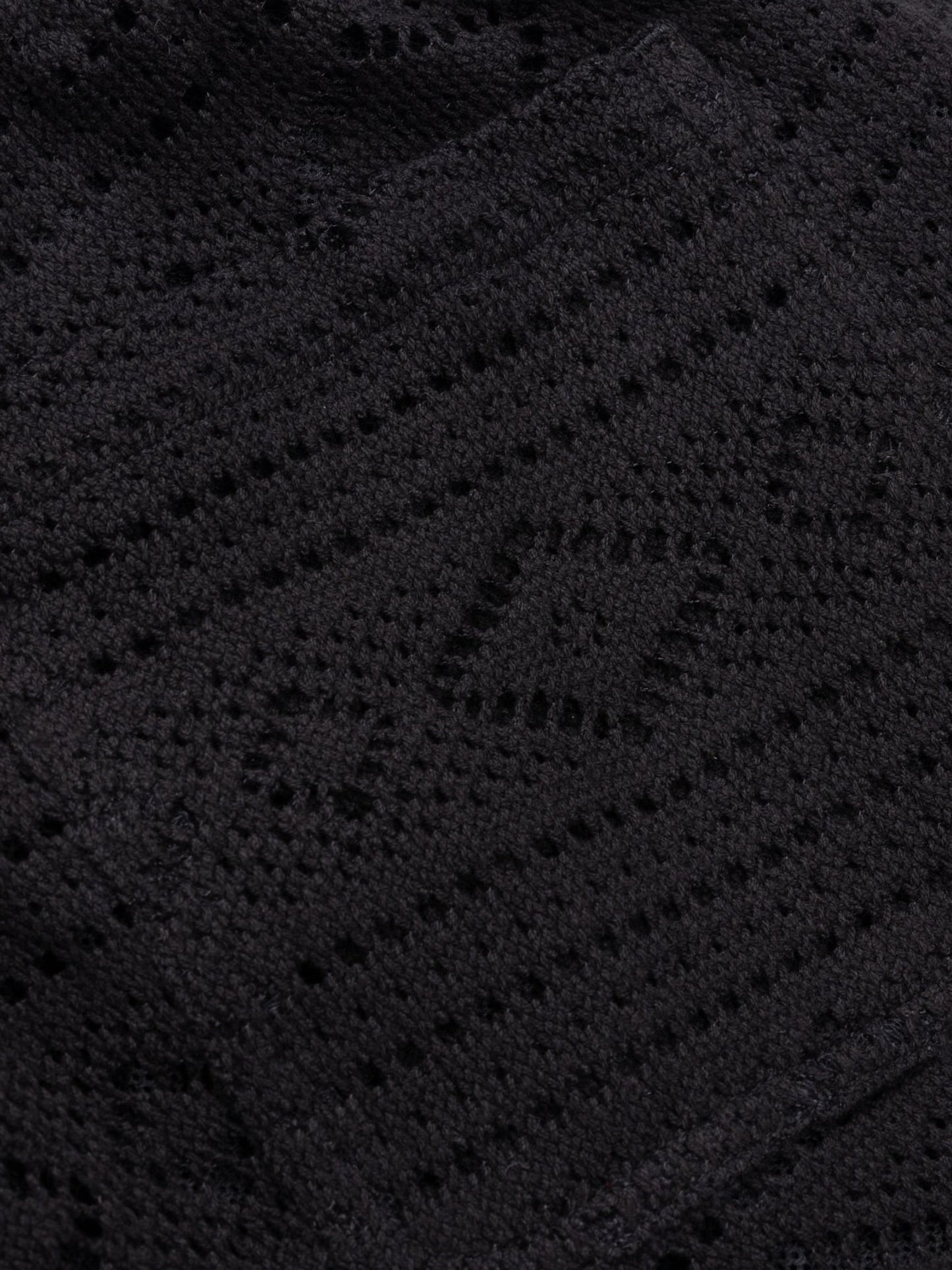 Honor The Gift Pointelle Crochet Drawcord 7 Short Black