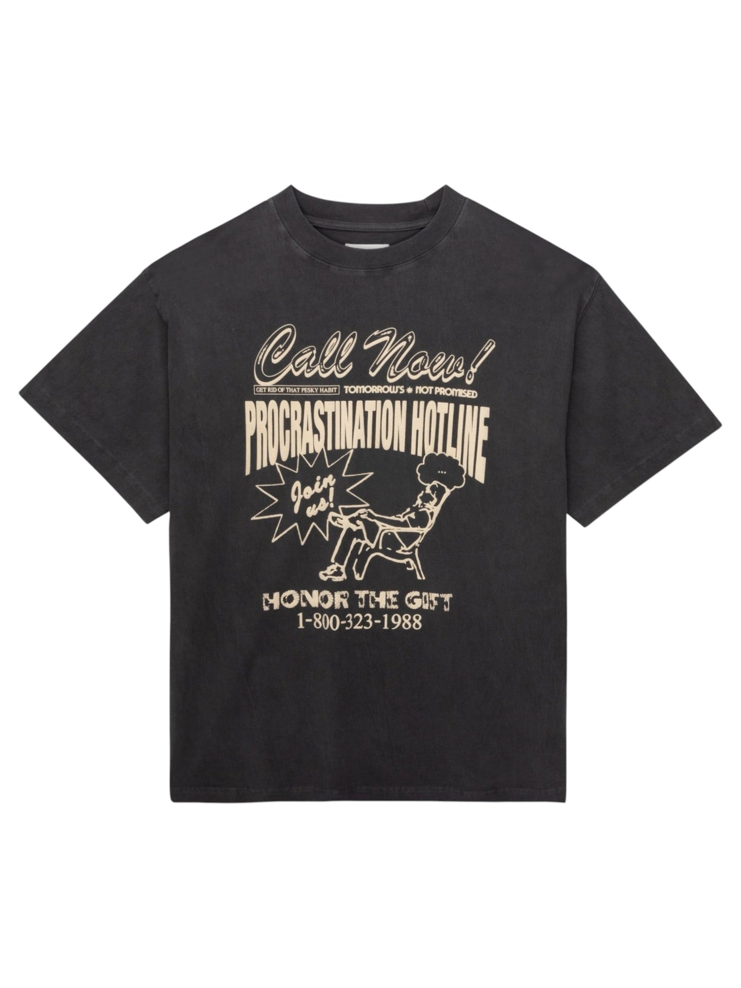 Honor The Gift Procastination Hotline SS Black