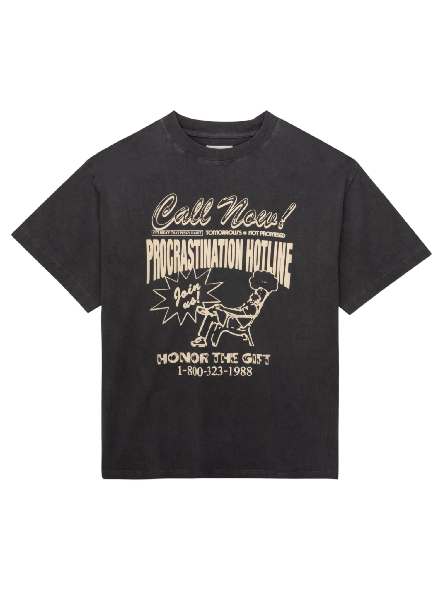 Honor The Gift Procastination Hotline SS Black
