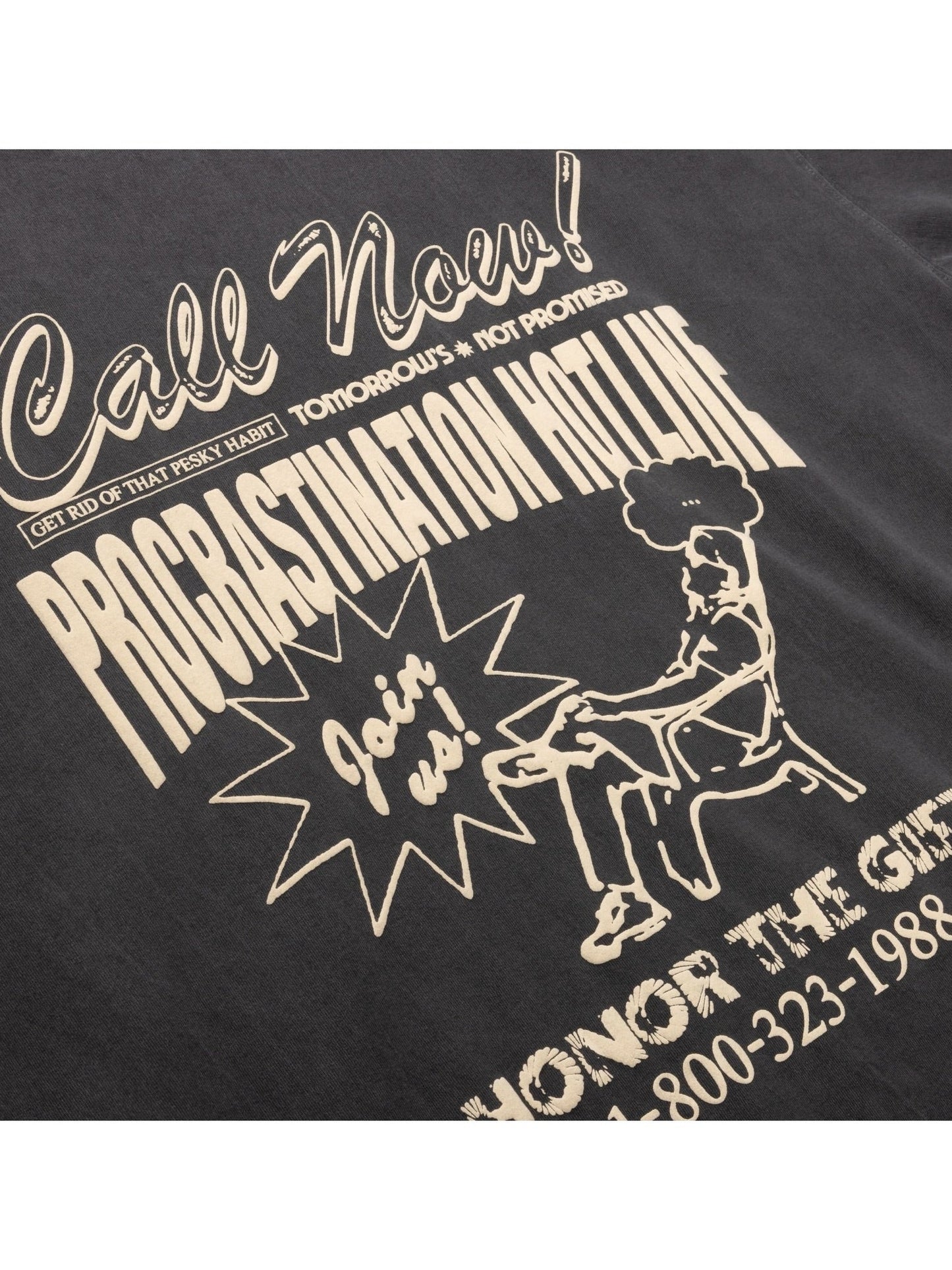 Honor The Gift Procastination Hotline SS Black